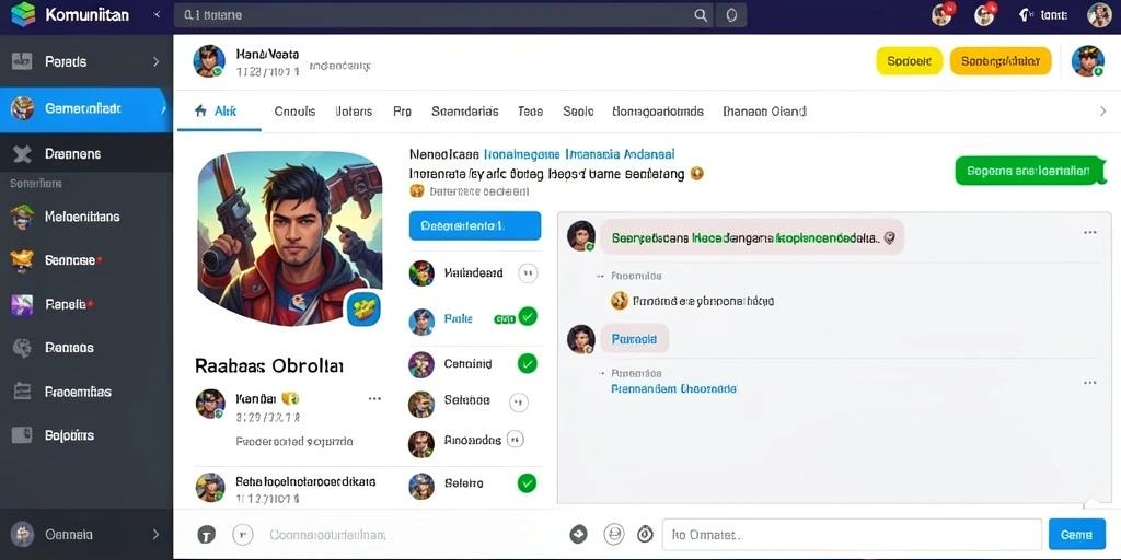 Fitur sosial yang memungkinkan interaksi antar pemain.