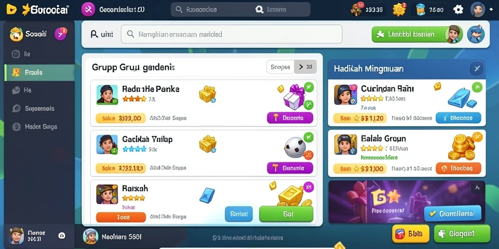 Berbagai pilihan permainan yang seru dan menantang.