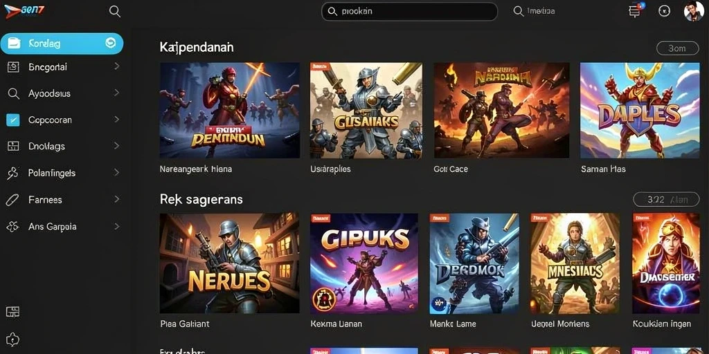 Gambaran level yang penuh tantangan dan rintangan.